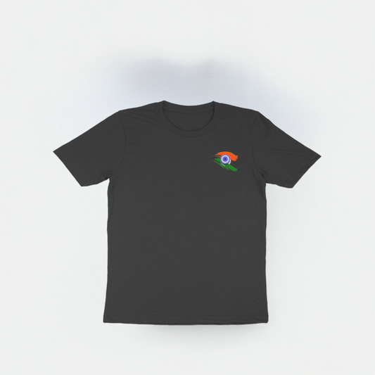 "Tricolor Pride: Indian Flag T-Shirt Design"